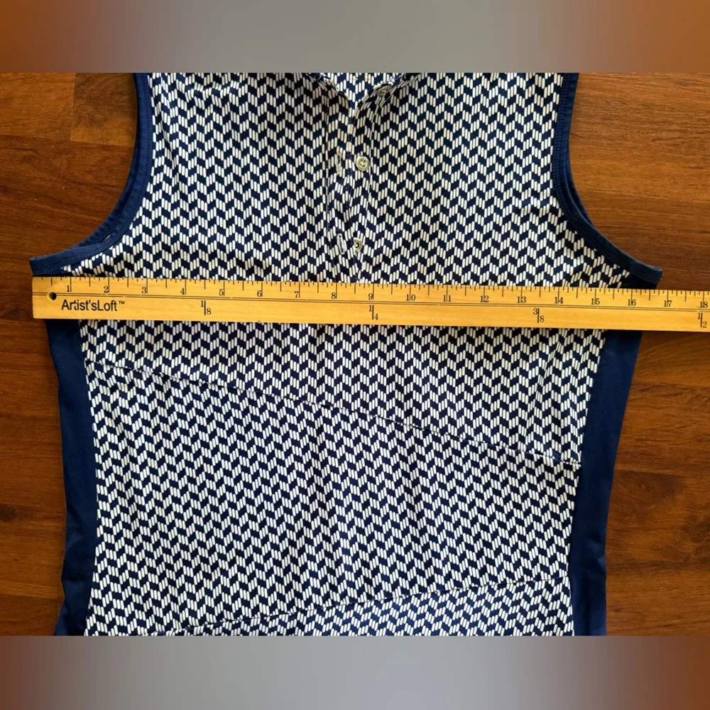 Tail Womens Quarter Zip Golf Athletic Mini Dress Navy White XS - Picture 4 of 7